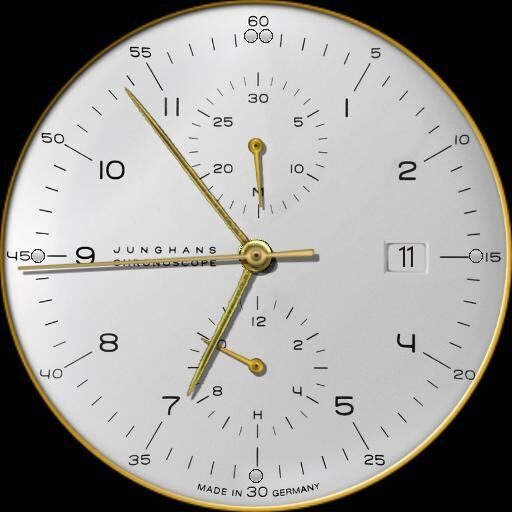 Junghans Chronoscope White Gold Hands