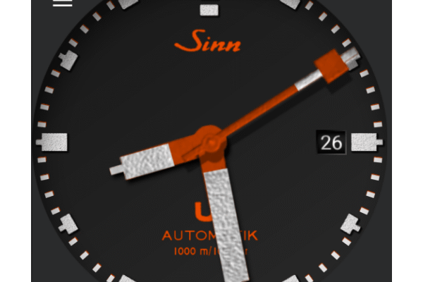 Tribute - Sinn U1 black red date