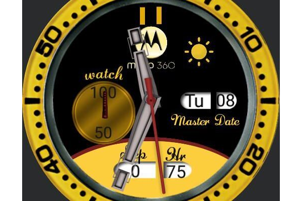 Yellow moto 360
