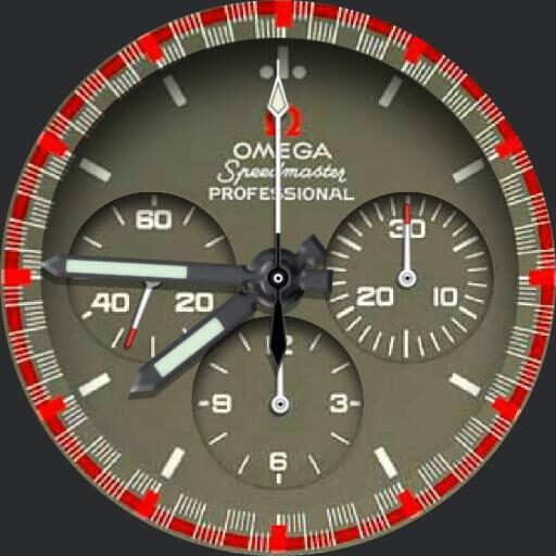 Omega seamaster red and white