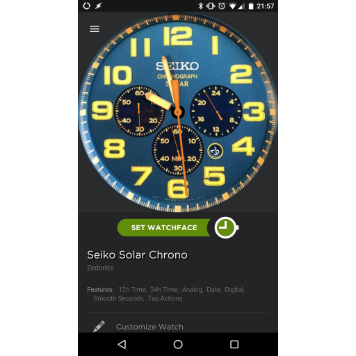 Seiko Solar Chrono