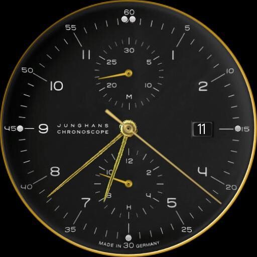 Junghans Chronoscope Dark Gold Hands