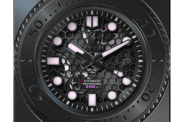 Inferno Diver Seahorse Skeleton M170615v5 Gun Metal Edition