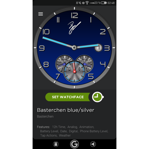 Basterchen blue/silver