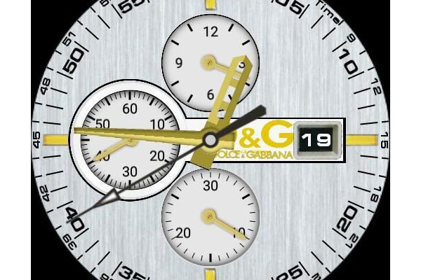 D&G Chronometer Bursted Steel and Gold