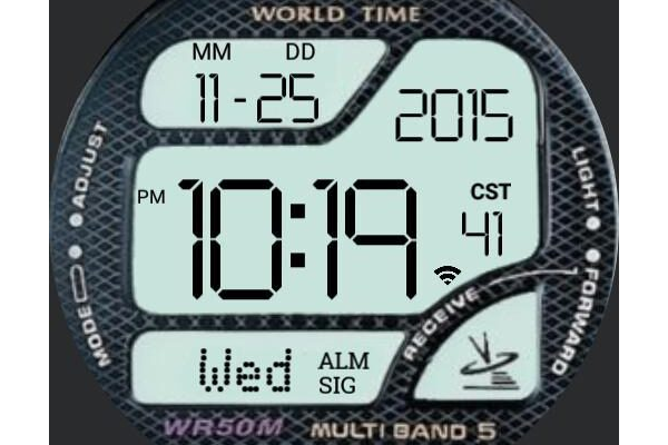 CASIO Wr50M (moto 360)