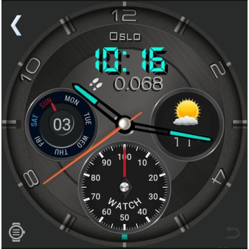 MR Watch Light Blue numbers