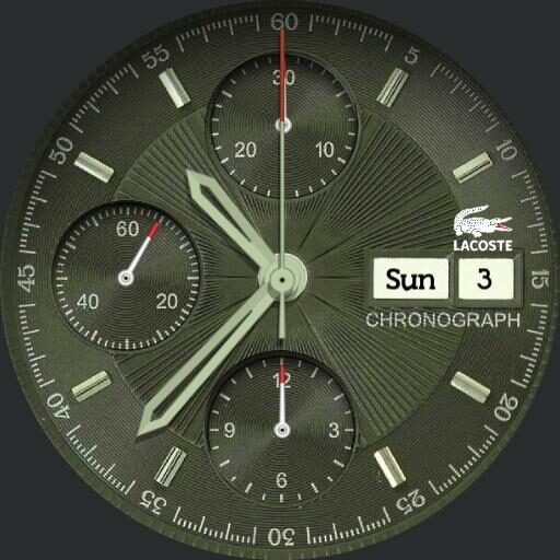 Lacoste army green chrono