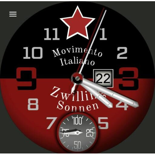 Zwilling Sonnen Red Star Movimento