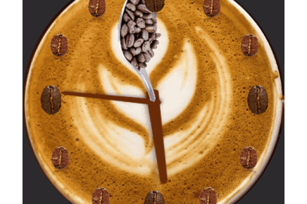 Coffee watch without cup