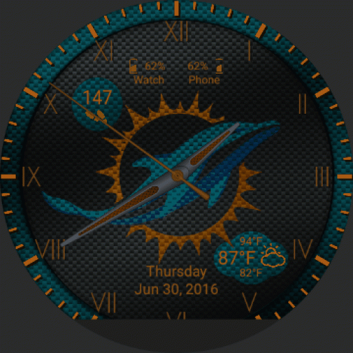 Miami Dolphins Carbon Fiber
