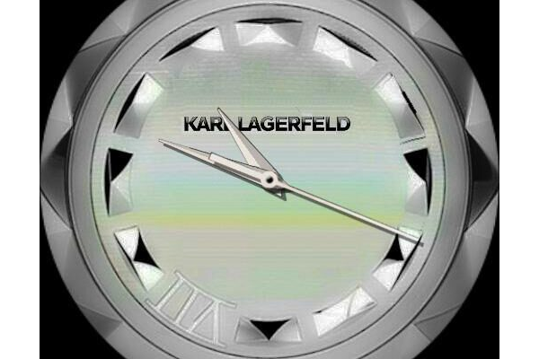 Karl Lagerfeld Round Stainless Steel 1005