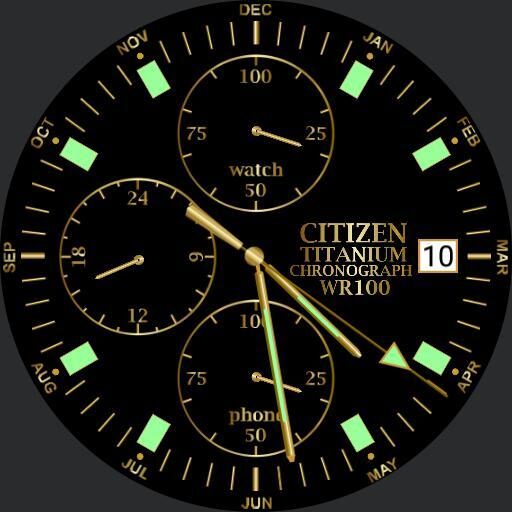 Citizen 6870 gold