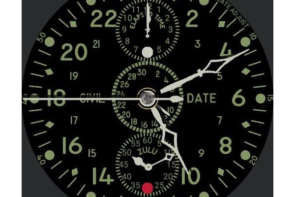 Chronoflite A10 Aircraft Clock
