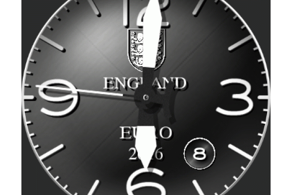 England Football Supporter Face Black Ceramic