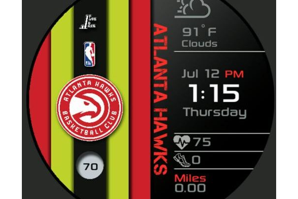 Hawks Striped Digital