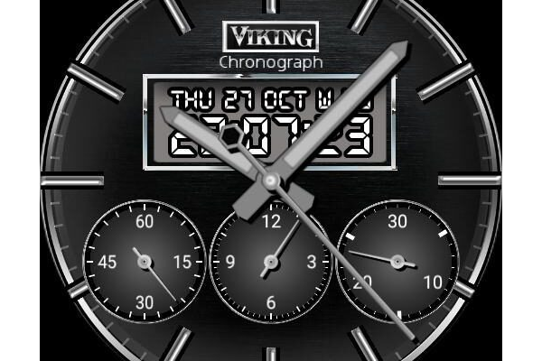 Viking Chronograph Black Chrome