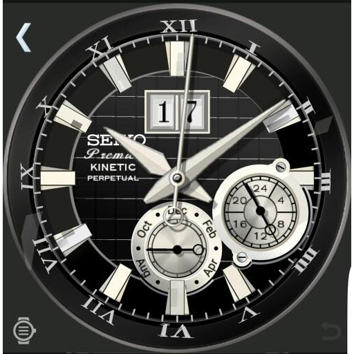 Seiko Premier Kinetic Perpetual ~ Silver