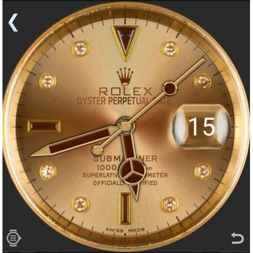 ROLEX GOLD N BROWN