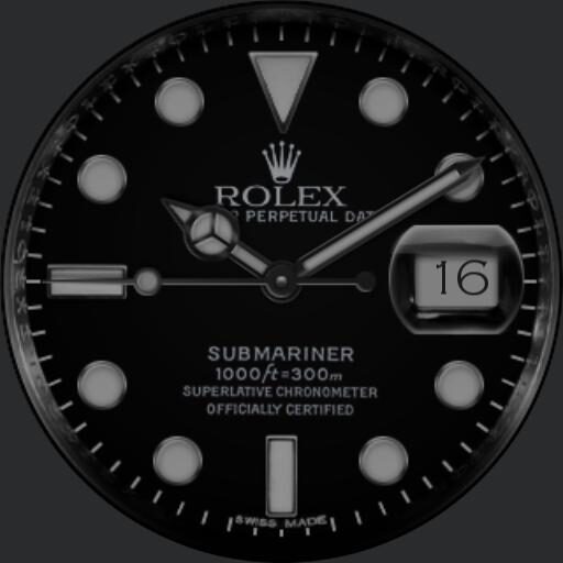Black illum Rolex