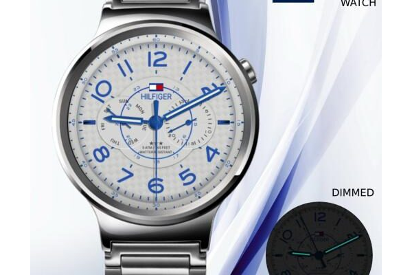 DAY DATE White and blue
