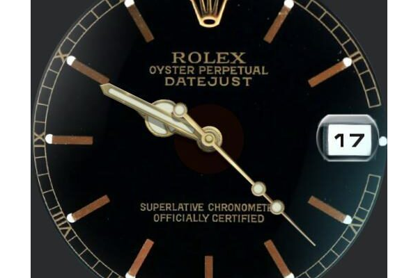 Rolex date just black