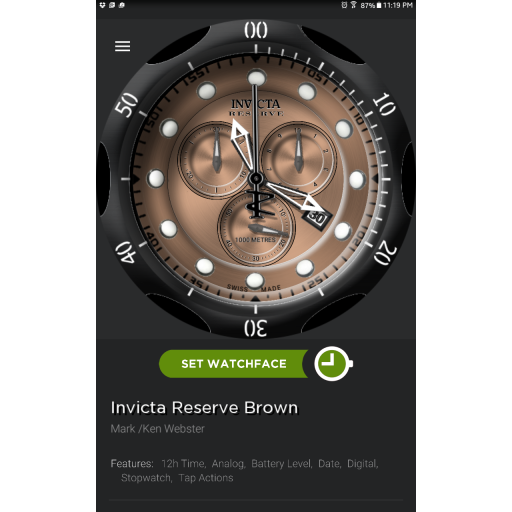 Invicta Reserve Brown