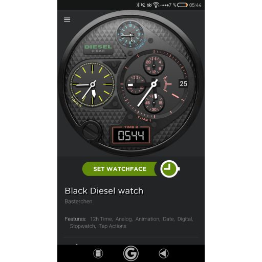 Basterchen black diesel watch