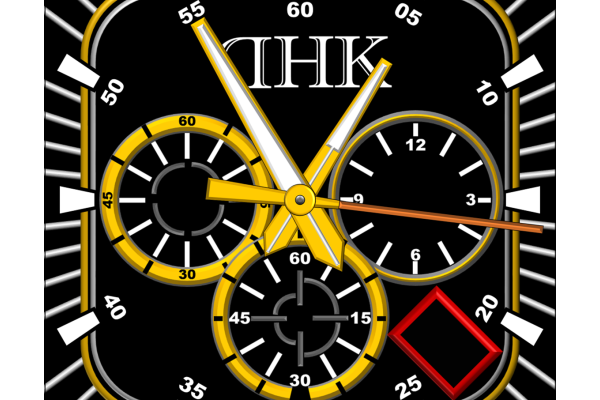 DKH Square Analog with colour