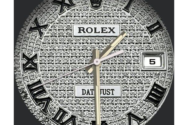 Rolex complete diamond face
