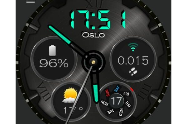 MR Watch Green Metal (with full dim mode)