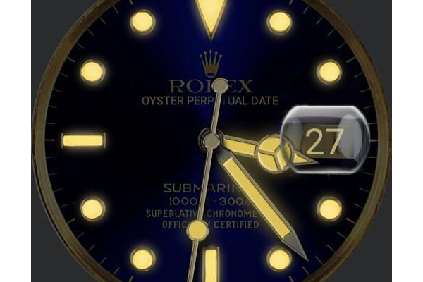 Rolex with slo glo lume options