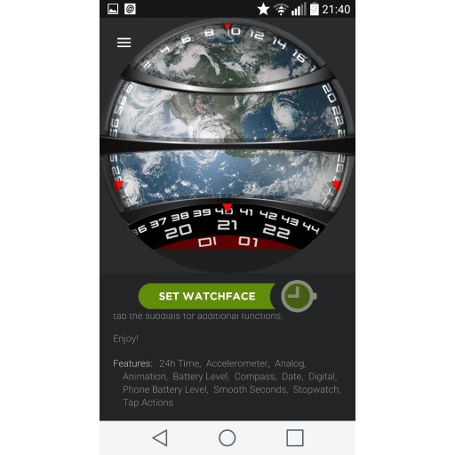 MS DESIGN Space Timer MOTO 360 Version