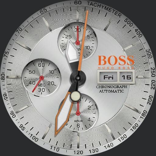 Hugo boss orange  silver chrono