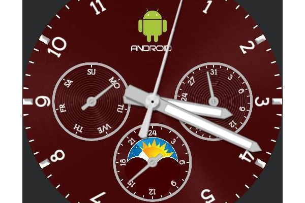 Android Day / Date Colour Change Watch