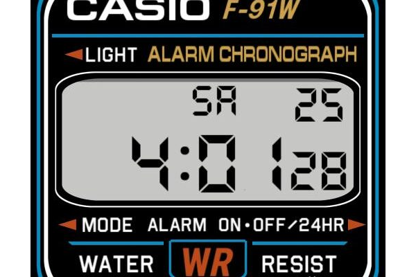 Casio F-91W Square