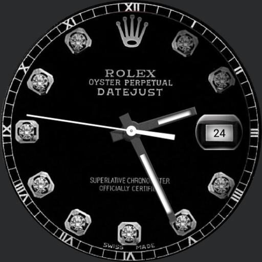 Rolex black date just diamond