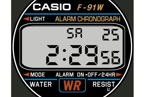 Casio F-91W tribute