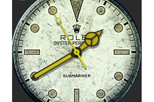 ROLEX YELLOW HANDS W/O BEZEL