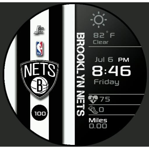 Nets Striped Digital