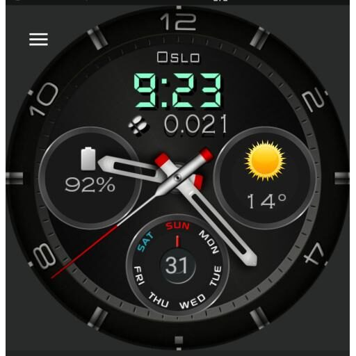 MR Watch Black - Dimmed version