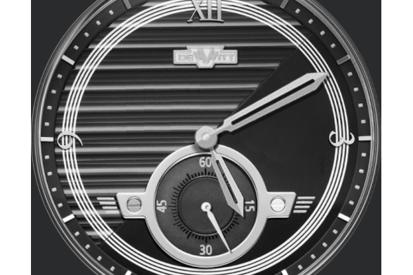 Dewitt Academia Small Second Silver Tone Tribute