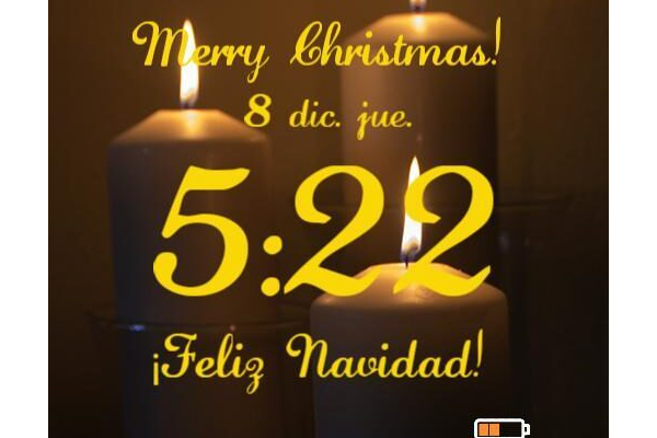 Christmas candles.