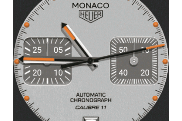 tag heuer monaco chronograph calibre 11 auto dim glow options