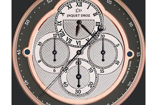 Jaquet droz mens complication la chaux du fonds chrono monopusher