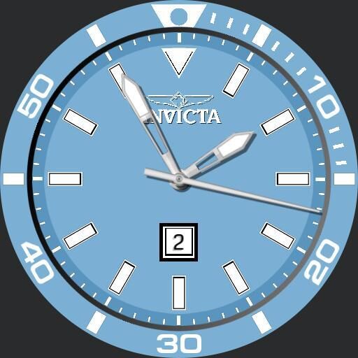 In-Victa Dive Watch Tribute in Carolina Blue