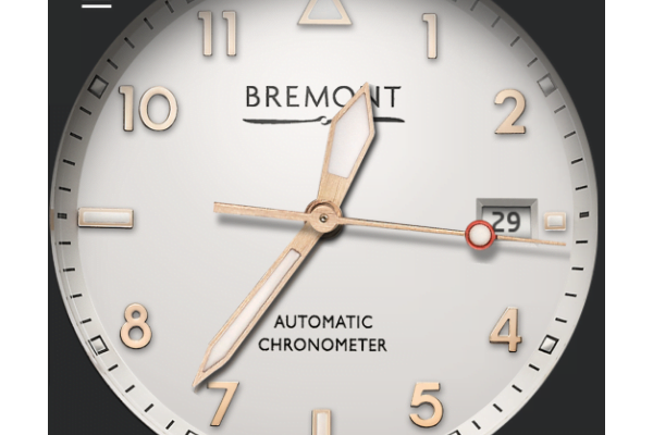 Tribute - Bremont Solo - white and gold