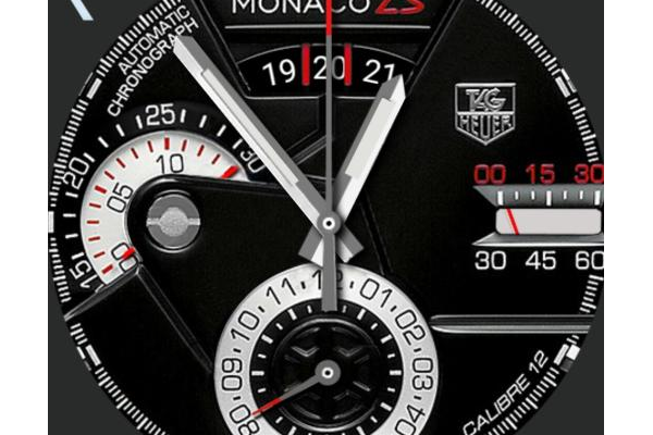 T4G Heuer Monaco LS Round Watch