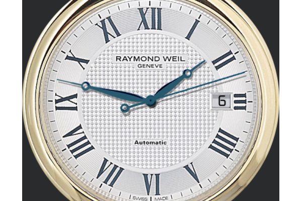 Raymond Weil White Roman Numerals Tribute Bezel