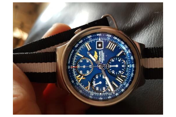 Breitling blue chrono